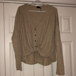 Urban outfitters waffle knit top